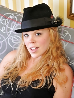 Autumn Lays Her Exciting, Big-breasted Body Down And Slips Her Little Undies Off To Reveal Her Hairy, Bare Pussy. Then She Caresses Her Twat To Feel T