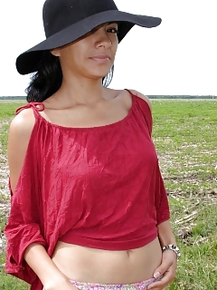 Dirty Mamacita Taking Time To Fill Her Furry Ass With A Finger Public!