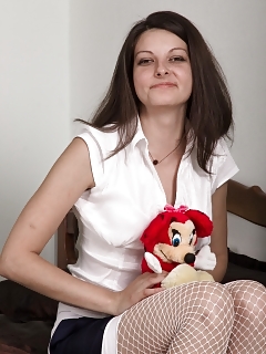Farida Stands In Her Cool Nylons And Erotic Skirt
