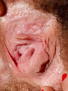 Beautiful Louise Takes Off Her Camisole And Red Undie, And Runs Her Hands Through Her Warm Chubby Pussy Hair In The Bedroom!