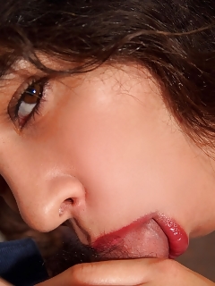 Dazzling Brunette Having Fuck On Her Bed