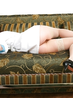 Silly Nurse Kriss Will Look After You All Day And Night. She Will Even Throw In A Warm Strip Show And Hairy Labia Flaunts.