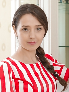 Lisa Carry Has On Her Red Striped Gown And Is A Vision Of Princess