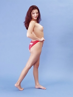 Ginger Angel Mashes Small Her Virgin Boobies