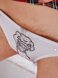 Ruby Does A Sensitive Streaptease In The Window In Her Rhinestones Panties