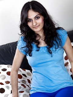 Outstanding Hairy Fancy Girl Riani Is Relaxing Around Her House One Day