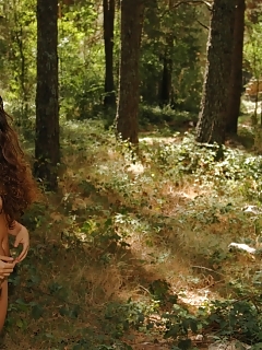 Naked Nymphet In An Old Forest