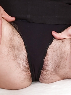 Does Not Katie Z Look Pretty In Black? She Displays Us Her Furry Pits And Hairy Labia Early, And Its All A Mindblowing Show From There