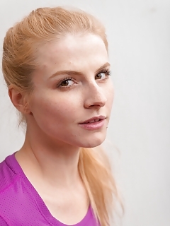 Jadeite White Is Posing In Her Pink Undie On Her Stairway And Looking Terrific