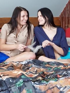 Jennifer And Mia Are Teasing Each Other Exhibiting Off Their Breathtaking Hairy Cunt In Their New Undie Doing A Lovely Strip Tease In Their Furry Porn