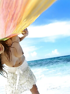 Honoka Displays Her Hairy Pussy Just To Be A Filthy Cock Teaser