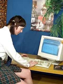 Slender Blonde Lady Makes Ballet Tricks To Flaunts Hairy Cunt