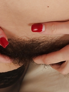 Outstanding Velvet Waves Her Round Butt In The Air And Spreads Her Bushy Lips